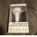 Bytech 20W Car Charger Retractable Usb-c Cable 3 Ports Usb-a White. Fixed Price $20.00.