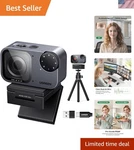 High-performance 4K Webcam With Integrated Tripod & Auto Focus Creators. Fixed Price $161.99.