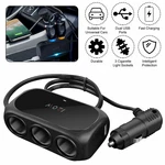 Dual Usb Car Cigarette Lighter Charger 3 Way Socket Splitter Dc 12/24 V Adapter. Fixed Price $6.29.
