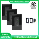 Digi 15A Amp Gfci Gfi Safety Outlet Receptacle With Wall Plate For Kitchen 3PACK. Fixed Price $30.87.