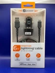 Ihome Power 6FT Charging Cable Usb Car Charger Iphone Ipad Ipod New Sealed. Fixed Price $11.04.