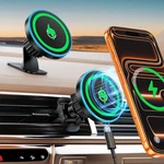 For Magsafe Car Mount Charger, 100% Stable 15W 2 IN1 Magnetic Wireless .... Fixed Price $30.05.