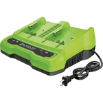 Greenworks 24V 4A Dual Port Charger 2961702 841821007867. Fixed Price $69.00.