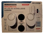2 Pack Of Oncore Universal Magnetic Plugin Wireless Phone Charger New Sealed. Fixed Price $29.95.