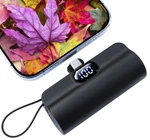 Cooluzer Mini Power Bank,capsule Phone Charger 5500MAH,PORTABLE Black. Fixed Price $23.82.