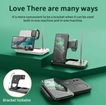 4-IN-1 Wireless Charging Station, Fast Charger For Iphone, Apple Watch, Airpods. Fixed Price $24.99.