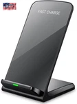 Fast Wireless Charger Stand For Samsung Galaxy S25 S24 S23 S22 ULTRA/S21/NOTE 20. Fixed Price $18.31.