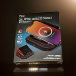 Itek New Collapsible Wireless Charger W/rgb Lights Compatible W/iphone, Android. Fixed Price $15.99.