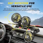 3-HEAD Car Cooling Cigarette Lighter 360 Rotatable Electric 12V Fans Us. Fixed Price $24.99.