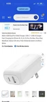 Belkin WCB009DQWH Boostcharge Dual Wall Charger 42W - White New Sealed. Fixed Price $24.99.