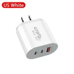 40W Usb-c Fast Charger Pd QC3.0 Eu Plug For Iphone Samsung Xiaomi Mac Pc. Fixed Price $7.87.