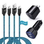 Samsung S25 Android Dual Usb Car Charger, Wall Plug With Type Cable .... Fixed Price $19.13.