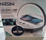 Nizoni Led Dome Lamp Touch Control Wireless Phone Charger & Hd Audio Speaker Nib. Fixed Price $17.95.