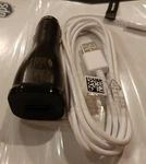Original Samsung Car Charger ECA-P10XBE And Data Cable ECB-DU4EWE. Fixed Price $6.00.