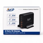 Key Power A2219 90W 6-PORT Charger Station 3 Usb-c Pd + Usb-a New. Fixed Price $14.99.
