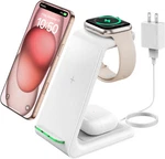 Geekera 3 1 Wireless Charging Station For Apple, Fast Charger Sta.... Fixed Price $49.31.