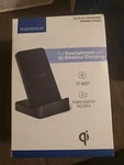 INSIGNIA-10W Qi Certified Wireless Charging Stand For Android/iphone-black. Fixed Price $20.00.