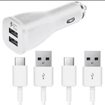 Usb Car Charger Kit For Samsung Galaxy S10 With 2 Cables - Fast Charging & Data. Fixed Price $13.99.