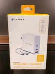 Hyper Juice Usb-c Charger With 2M Cable HJG140 White New. Fixed Price $22.99.