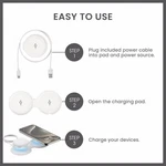 Conair Travel Smart 2 Device Magnetic 15W Wireless Charger - White. Fixed Price $32.46.