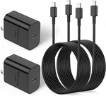 Samsung 45W Super Fast Usb Wall Charger & 10FT Cable 2-PACK For Android. Fixed Price $40.21.
