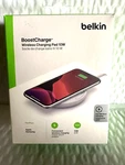 Belkin - Boostcharge 10W Qi Certified Wireless Charging Pad White New!!. Fixed Price $6.99.
