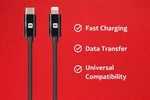 Monoprice Mfi Lightning To Usb-c Cable Fast Charge Sync Iphone Ipad 1.5FT Black. Fixed Price $28.99.
