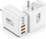 Fast Charger Block, 65W Wall Plug, 2PACK 6-PORT Type Phone. Fixed Price $24.68.