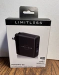 Limitless Powerpro Go Portable 3-IN-1 Usb Type-c Wireless Bank Rose. Fixed Price $25.00.