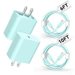 Riofxqin Compatible With Phone Charger 6/10FT Fast Charging Small, Green 2. Fixed Price $23.40.