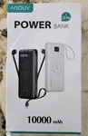 Anouv 10000MAH Power Bank 22.5W Pd Fast Built-in Cables + Watch Charger. Fixed Price $22.99.