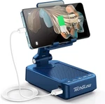 Techglow Foldable Cellphone Stand With Bluetooth Speaker Charging Function. Fixed Price $21.99.