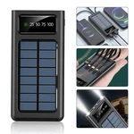200000MAH Solar Power Bank 4-USB Cable Portable Charger Ultra-large Capacity Mob. Fixed Price $37.80.