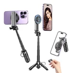 Magnetic Tripod For Iphone With Remote CONTROL,4-IN-1 Selfie Stick. Fixed Price $24.35.