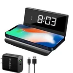 Brookstone Wireless Charger With Alarm Clock Built-in Battery Backup 2. Fixed Price $24.71.