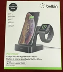New Belkin Powerhouse Wireless Charging Dock For Apple Watch + Iphone Station. Fixed Price $34.99.