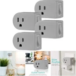 Grounded Power Switch Outlet Extender Gray Energy Efficient Adapter 4 Pack. Fixed Price $34.99.