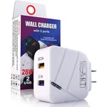 E-art 28W Usb Wall Charger QC3.0 Amps Tablet Dual Port Block. Fixed Price $7.87.
