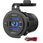 Dual Usb Quick 3.0 Port & Pd Car Charger Socket, 12V Outlet .... Fixed Price $22.10.