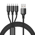 Usb-c Cable 4FT, 1 Multiple Type CHARGING,3A Splitter Black. Fixed Price $8.81.