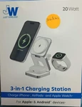 Just Wireless 3-IN-1 Magnetic Collapsible Charger White. Fixed Price $10.99.