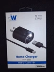 Just Wireless 2.4A/12W 1-PORT Usb-a Home Charger With 6FT, New. Fixed Price $10.30.