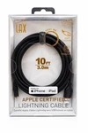 Lax Apple Certified Cable Charger 10 Ft Braided Black, Iphone. Fixed Price $8.00.