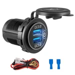 Anina 12V Usb Outlet Quick 3.0 Dual Charger Socket,lighter Socket.... Fixed Price $15.62.