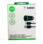 Belkin Usb-c 6 Ft Cable + Car Charger 2.1 Amp New Box. Fixed Price $8.96.