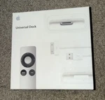 New Box Apple Universal Dock For Ipod And Iphone MC746LL/A W/ Aluminum Remote. Fixed Price $175.00.