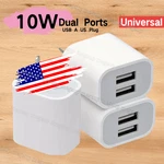 Port Usb Phone Charger Travel 5V 2A Dual Wall Charging Ac Adapter Plug. Fixed Price $10.88.