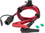 Battery Alligator Clips Clamp Clip-on Female Cigarette Lighter Socket Outlet. Fixed Price $46.77.