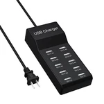 10-PORT Usb Charger Station, 50W10A Multiport Hub For Iphone, Galaxy,.... Fixed Price $26.39.