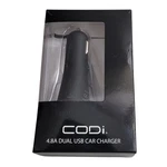 Codi 4.8A Dual Usb Car Charger A01043 Matte Black New Fast Charging Adapter. Fixed Price $11.00.